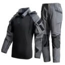 Patched Uniform Suit Tactical Workwear
