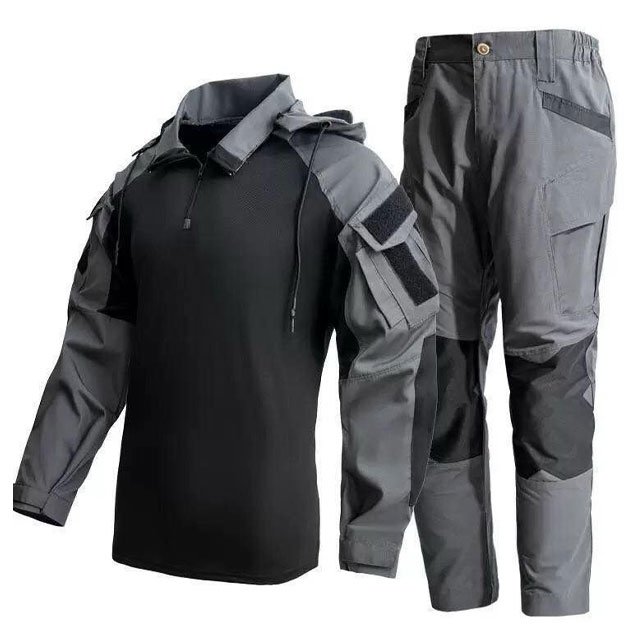 Patched Uniform Suit Tactical Workwear