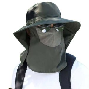 UV Detachable Neck Flap Protection Hat Outdoor Sun Hat