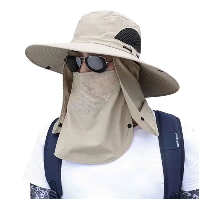 UV Detachable Neck Flap Protection Hat – Outdoor Sun Cover Hat - Image 3