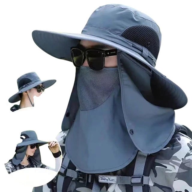 UV Detachable Neck Flap Protection Hat – Outdoor Sun Cover Hat - Image 2