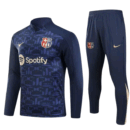 Drill Top Barcelona 2024/2025 Training Set designed for football training, gym and casual wear