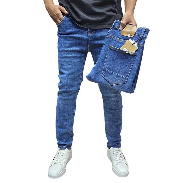 Mrtuni Faded Blue Jeans Casual Denim Trousers